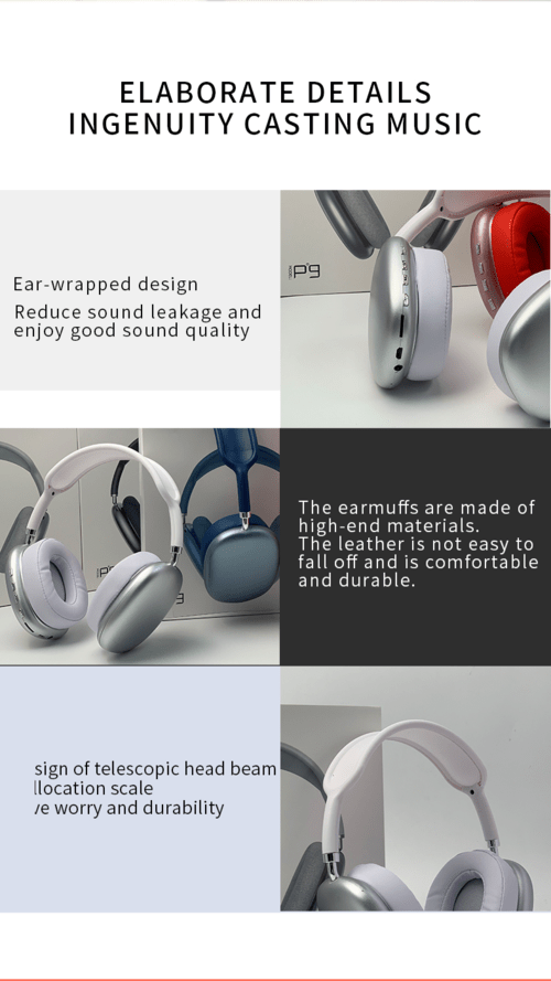2021 New Wireless Headset HIFI Stereo Bluetooth Headphones - TechGear Elite