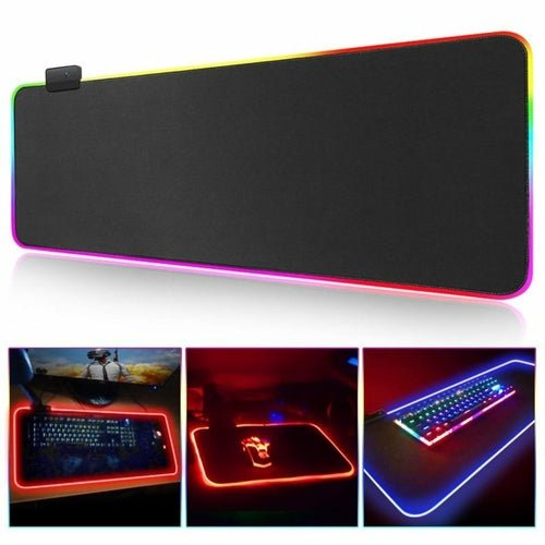 Ninja Dragons RGB Gaming 1 Touch Light Up Mouse Pad - Large Size - TechGear Elite
