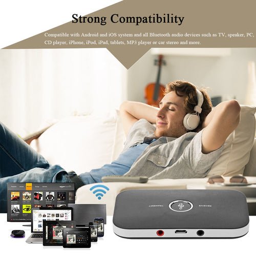 2 in 1 Bluetooth 4.1 Audio Transmitter & Receiver - TechGear Elite