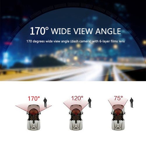 4" Dual Lens 1080P FHD 1.0MP Dash Camera Car DVR - TechGear Elite