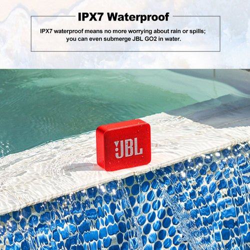JBL GO 2 Wireless Bluetooth Speaker IPX7 Waterproof With Mic - TechGear Elite