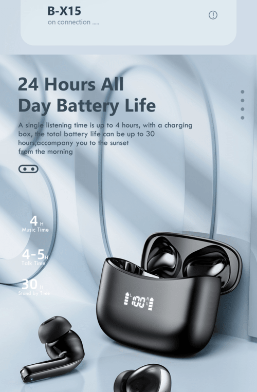 LED TWS Earbuds Bluetooth 5.0 Earphones for Huawei Iphone - TechGear Elite
