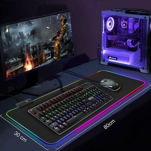 Ninja Dragons RGB Gaming 1 Touch Light Up Mouse Pad - Large Size - TechGear Elite
