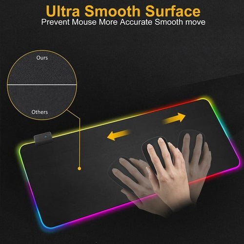 Ninja Dragons RGB Gaming 1 Touch Light Up Mouse Pad - Large Size - TechGear Elite