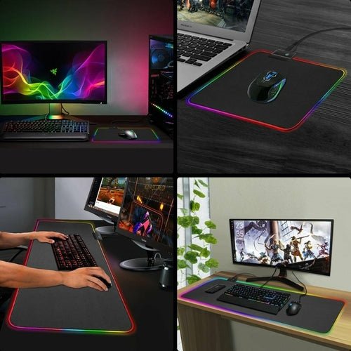 Ninja Dragons RGB Gaming 1 Touch Light Up Mouse Pad - Large Size - TechGear Elite