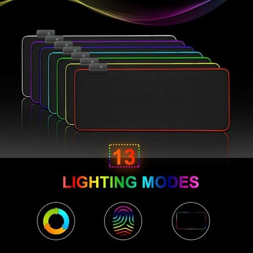 Ninja Dragons RGB Gaming 1 Touch Light Up Mouse Pad - Large Size - TechGear Elite